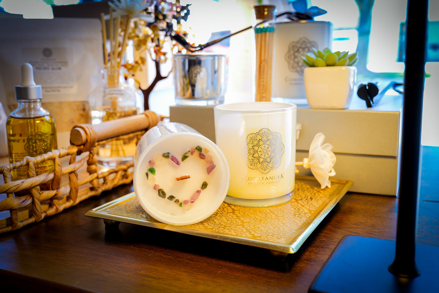Signature - Love- Crystal Candle