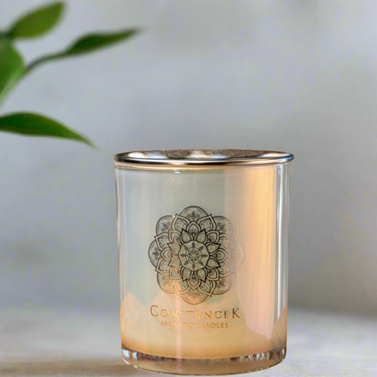 Iridescent White Candle